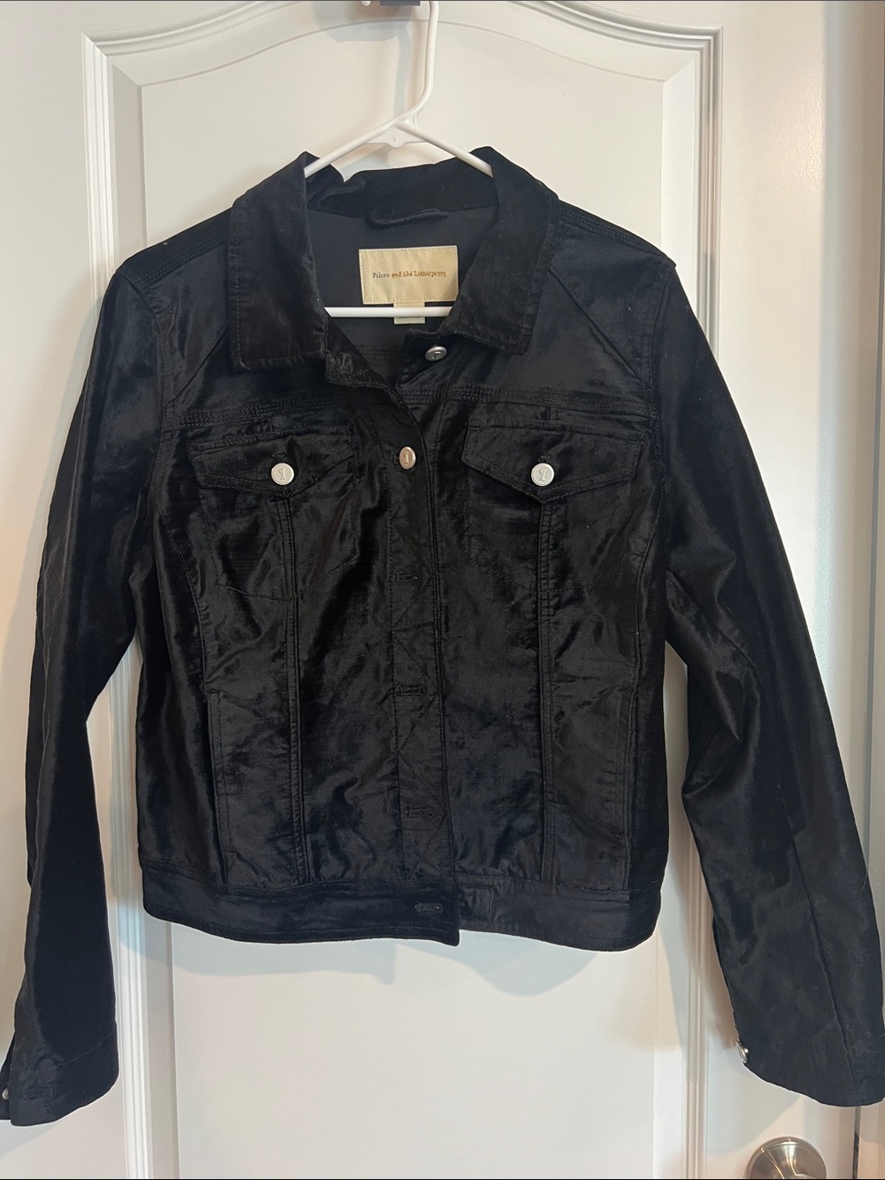 Pilcro Black Jacket with Cream Label